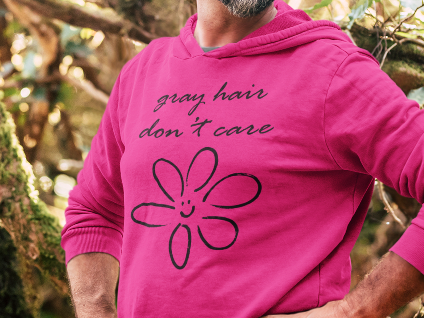 Gray Hair Don't Care Hoodie