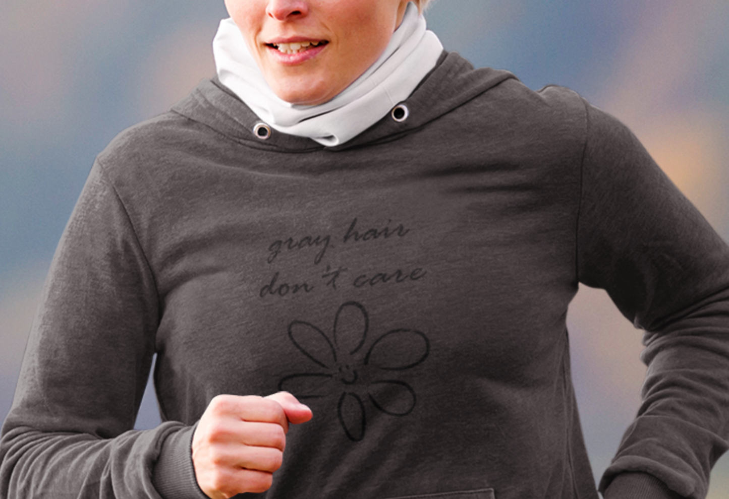 Gray Hair Don't Care Hoodie