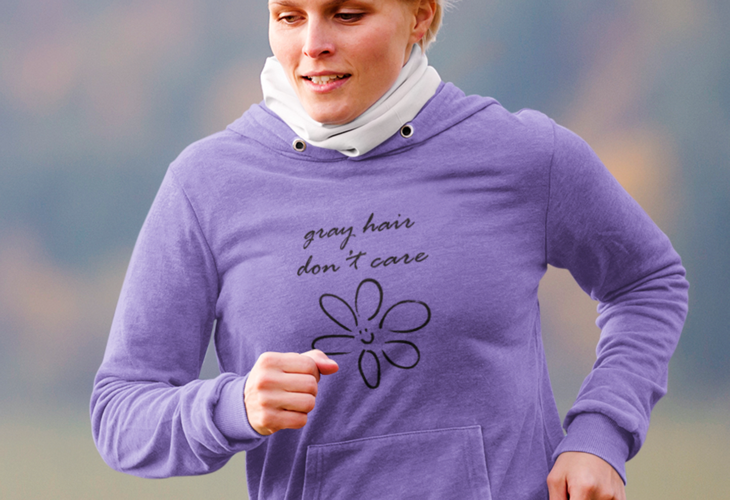 Gray Hair Don't Care Hoodie