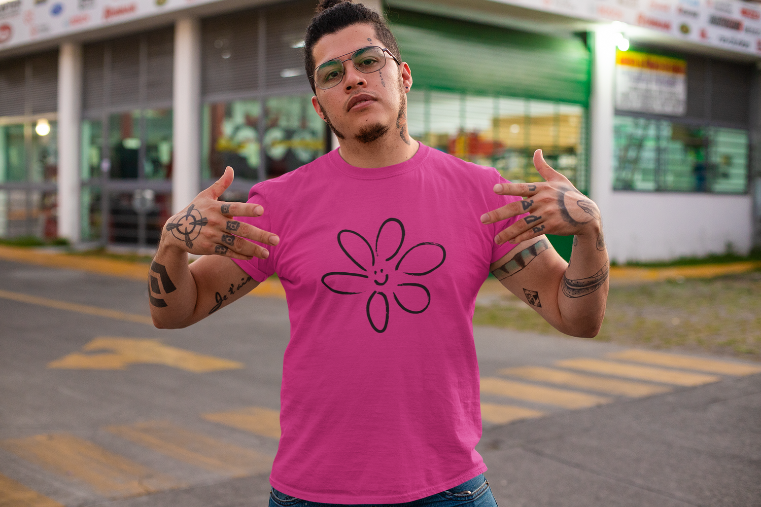 Happy Flower Cropped Tank, Tshirts and Hoodies