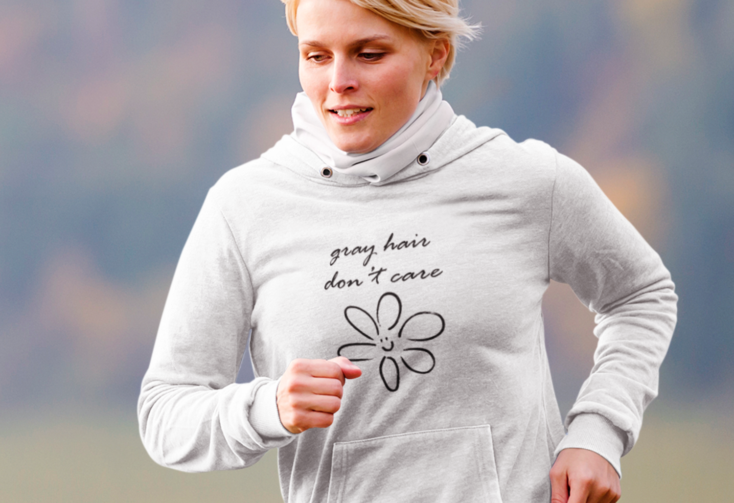 Gray Hair Don't Care! Tshirts and Hoodies