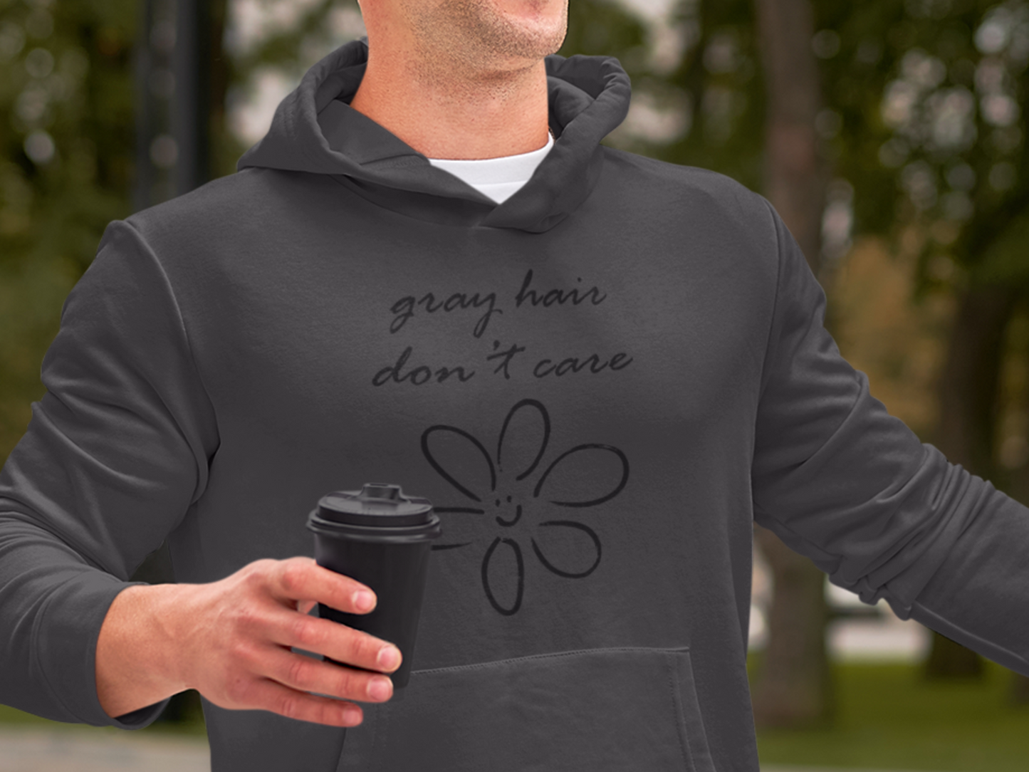 Gray Hair Don't Care Hoodie